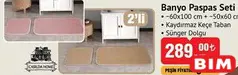 CASİLDA HOME BANYO PASPAS SETİ 2'Lİ